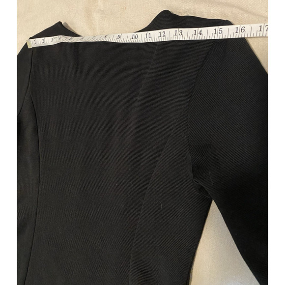 Magnolia Skye Little Black Dress Medium Boho Whimsgoth Flutter Sleeves Dark Mini - Picture 13 of 13